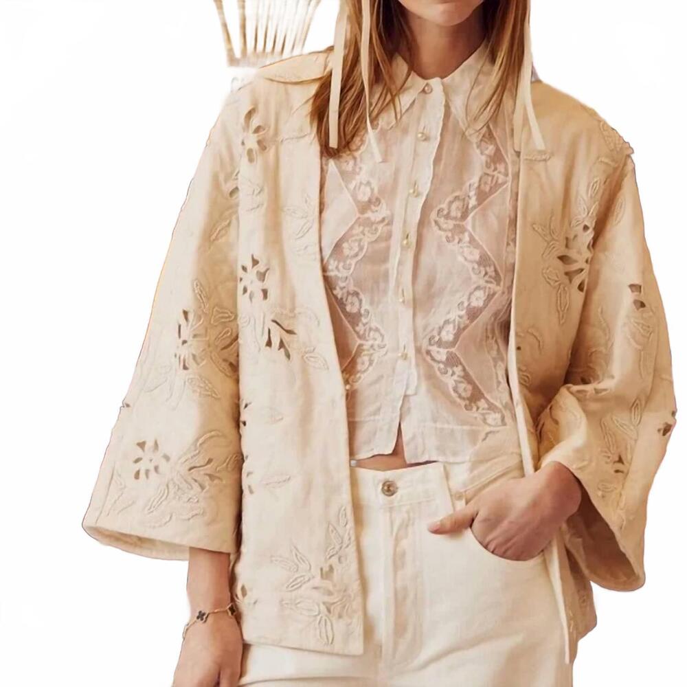 NEW LOVE THE LABEL zoey jacket in antique ivory